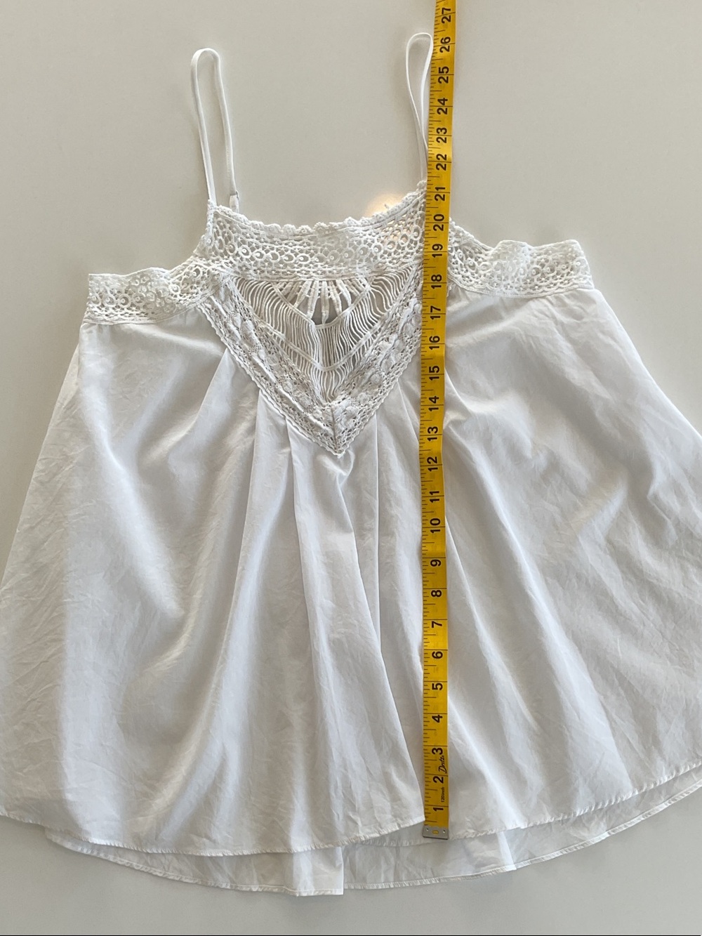 Victoria's Secret White Crochet Yoke Y2K Babydoll Chemise | medium - Picture 7 of 7